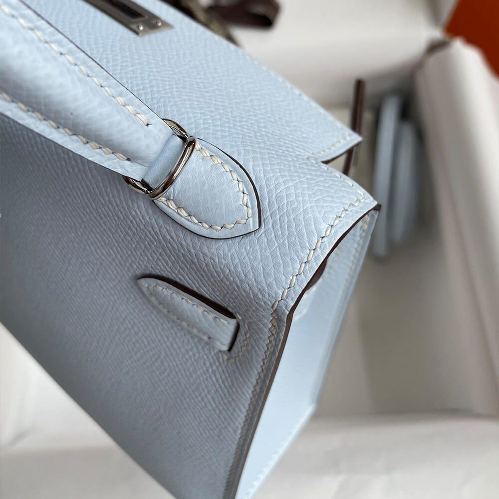 Hermes Mini Kelly II (HIGH-END GRADE) – Light Blue