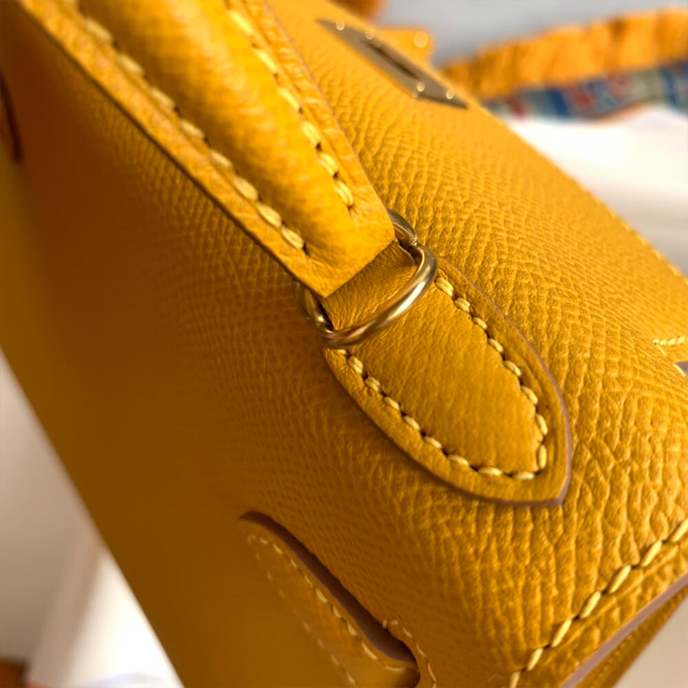 Hermes Mini Kelly II (HIGH-END GRADE) – Yellow Orange