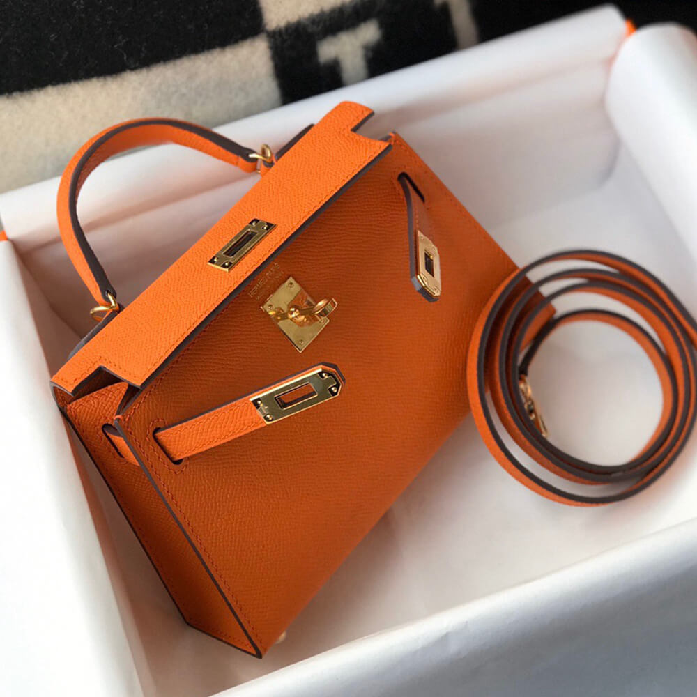 Hermes Mini Kelly II (HIGH-END GRADE) – Orange