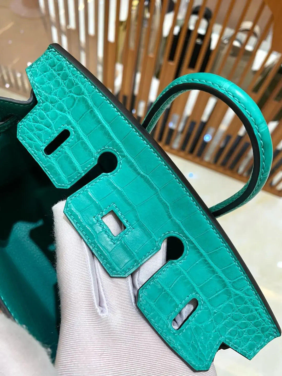 BK20 size-Handmade from American crocodile skin