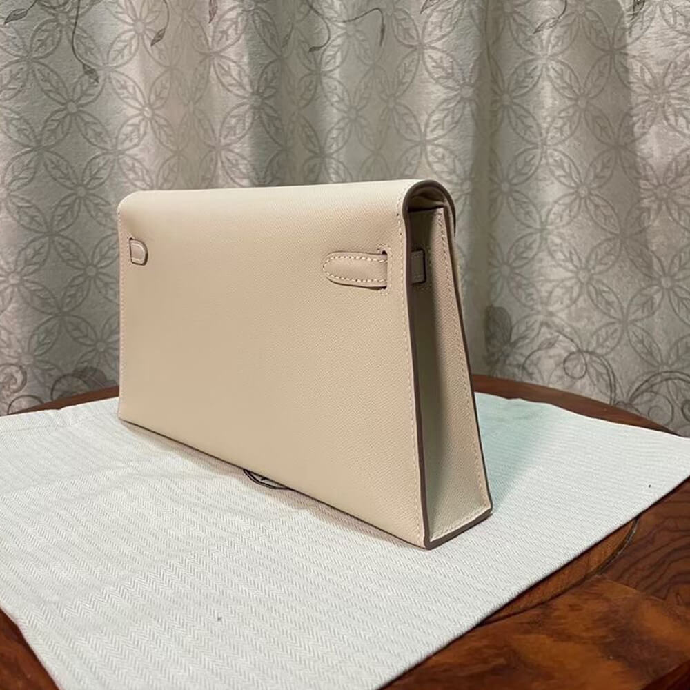 Hermes Kelly Elan – Cream White with Gold Hardware