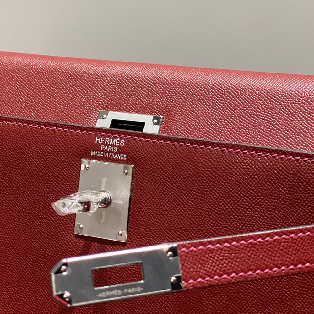 Hermes Kelly Elan – Rouge, Silver Hardware