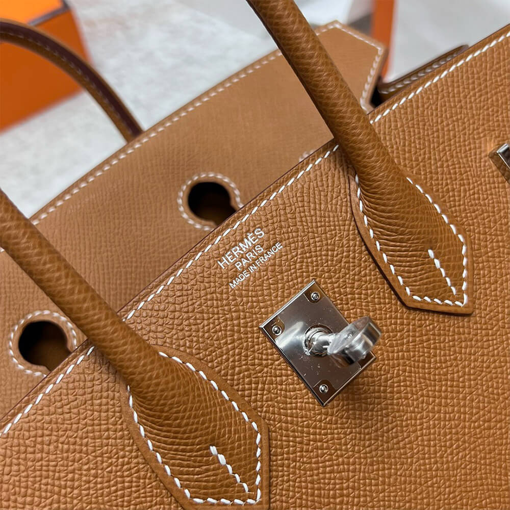 Hermes Birkin 30 Sellier – Gold with Silver Hardware (Epsom Leather)