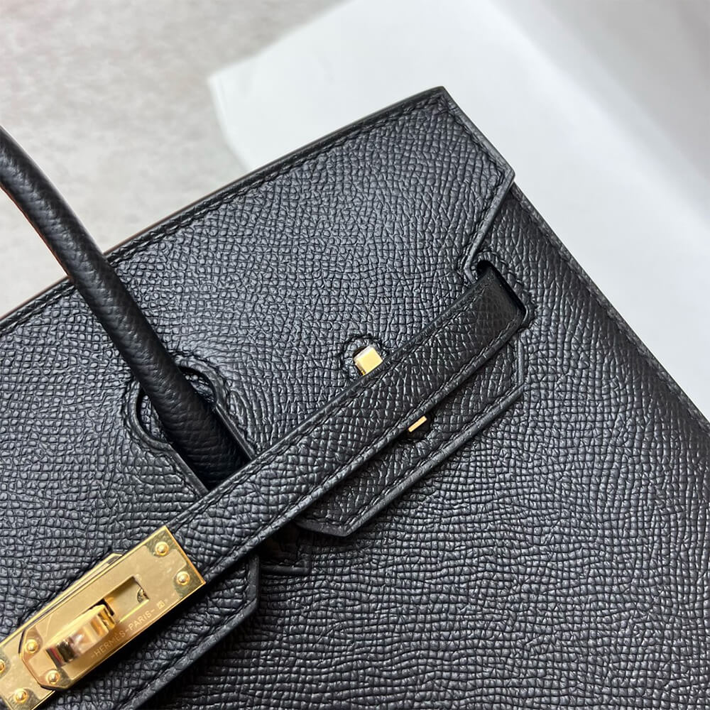 Hermes Birkin 25 Sellier – Black with Gold Hardware (Epsom Leather)