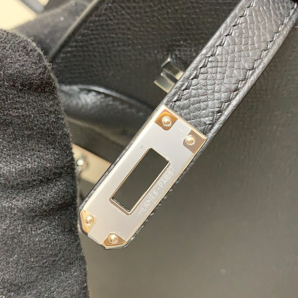 Hermes Birkin 25 Sellier – Black with Silver Hardware (Epsom Leather)