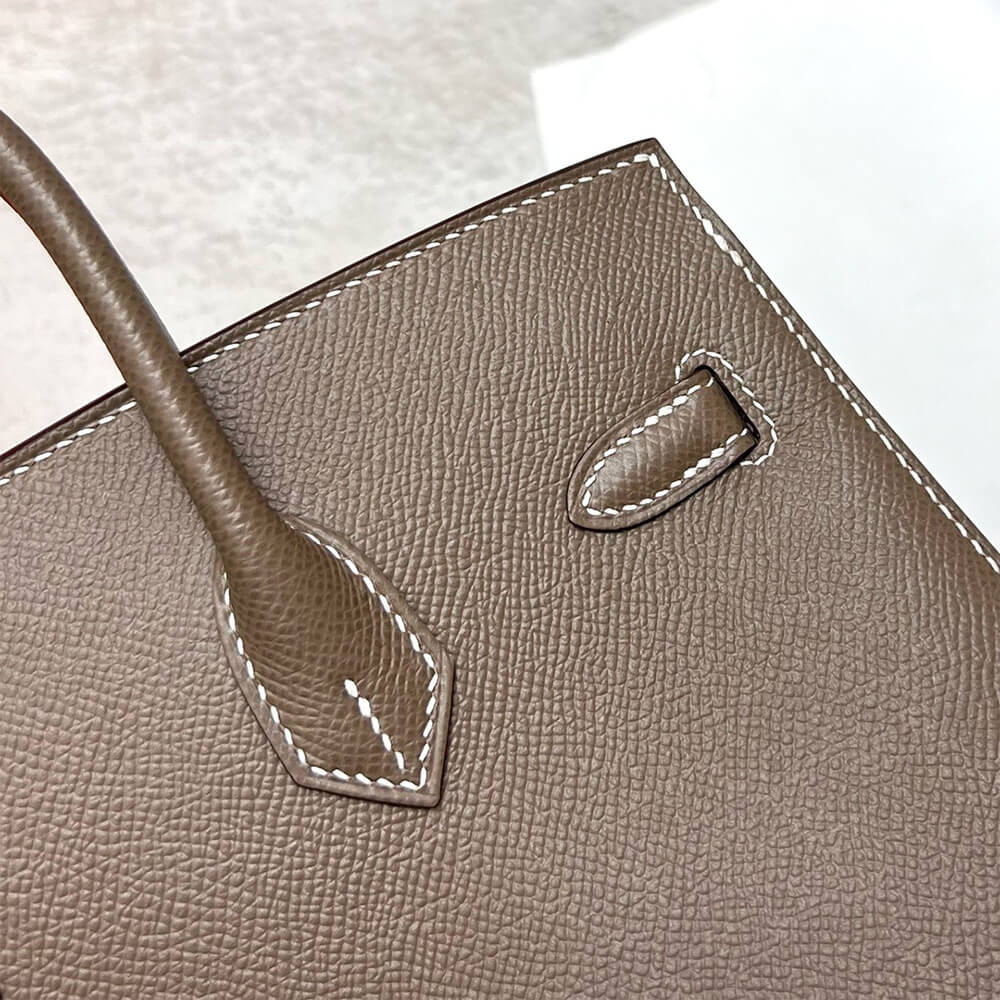 Hermes Birkin 25 Sellier – Etoupe with Silver Hardware (Epsom Leather)