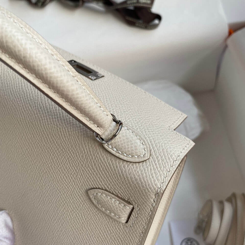 Hermes Mini Kelly II – Cream White