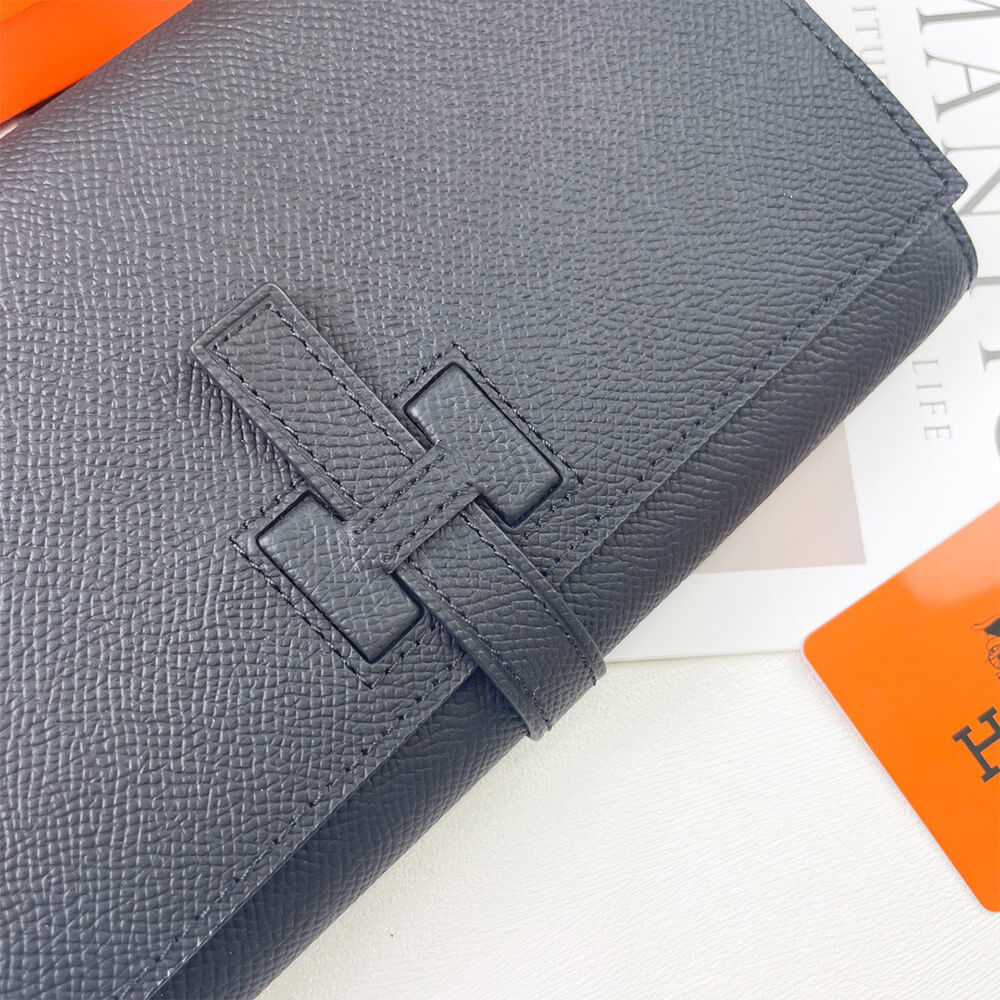 Hermes New H Passant Toutenmain Wallet – Black