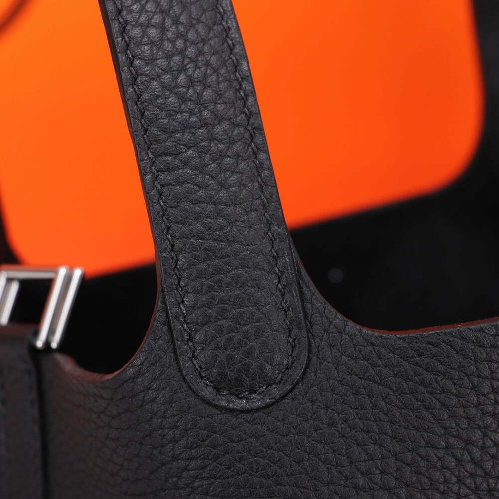 Hermes Picotin Lock 18 – Black | Silver Hardware