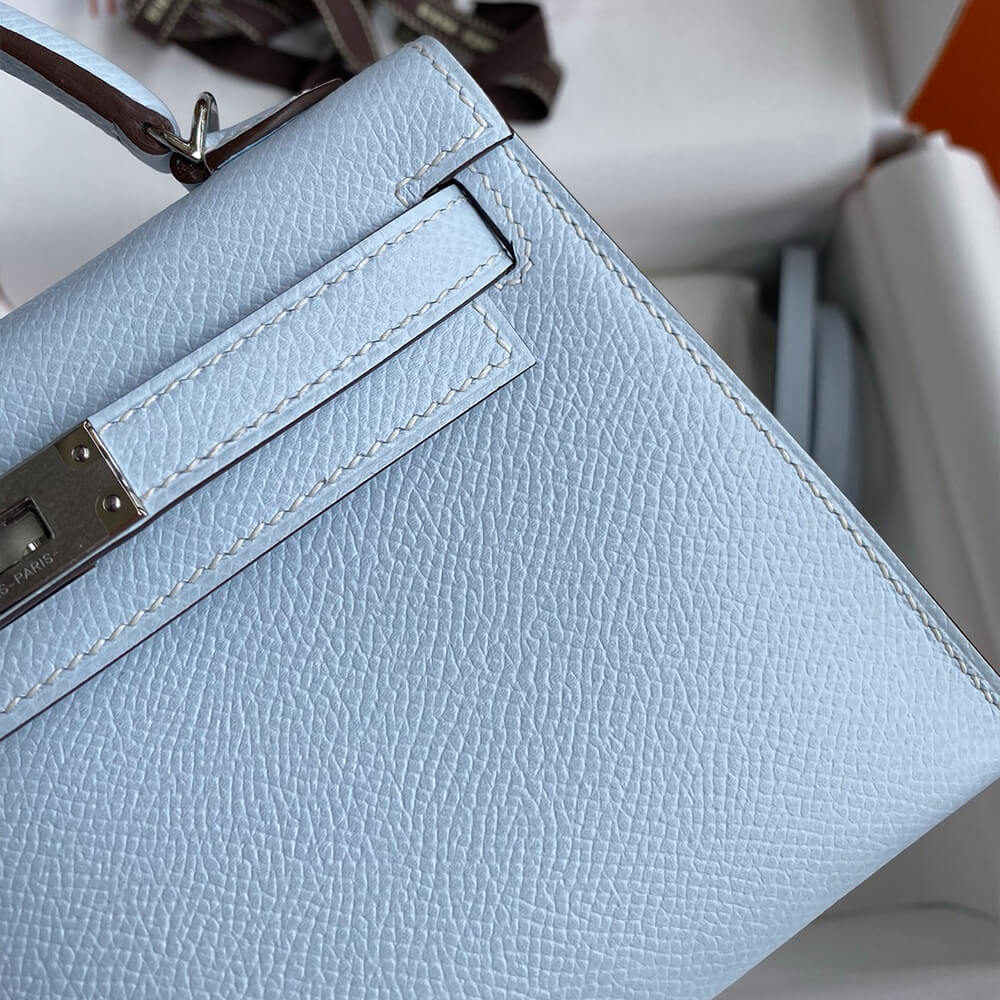 Hermes Mini Kelly II (HIGH-END GRADE) – Light Blue