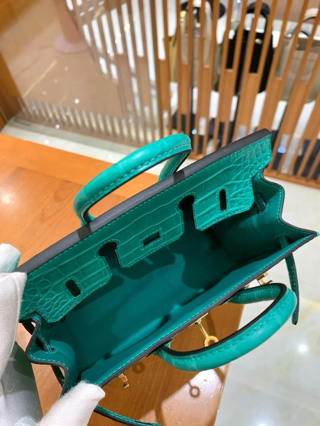 BK20 size-Handmade from American crocodile skin