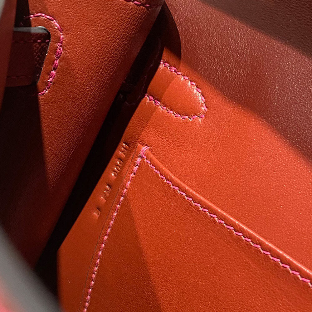 Hermes Kelly Elan – Rouge, Silver Hardware