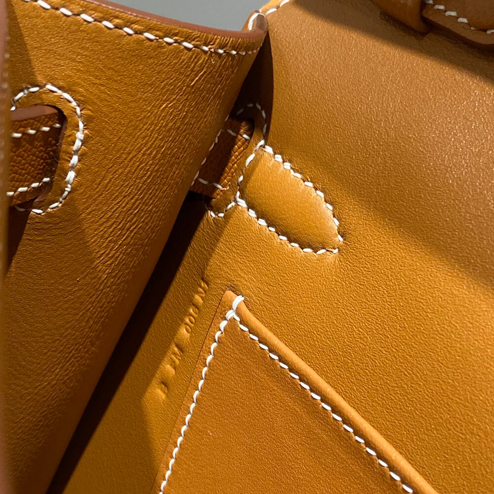 Hermes Kelly Elan – Gold Brown, Madame Leather, Gold Hardware