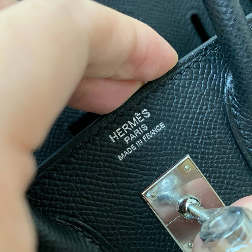 Hermes Birkin 25 Sellier – Black with Silver Hardware (Epsom Leather)