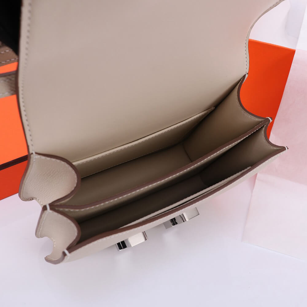 Hermes Constance 18 – Epsom Cream with Silver Hardware
