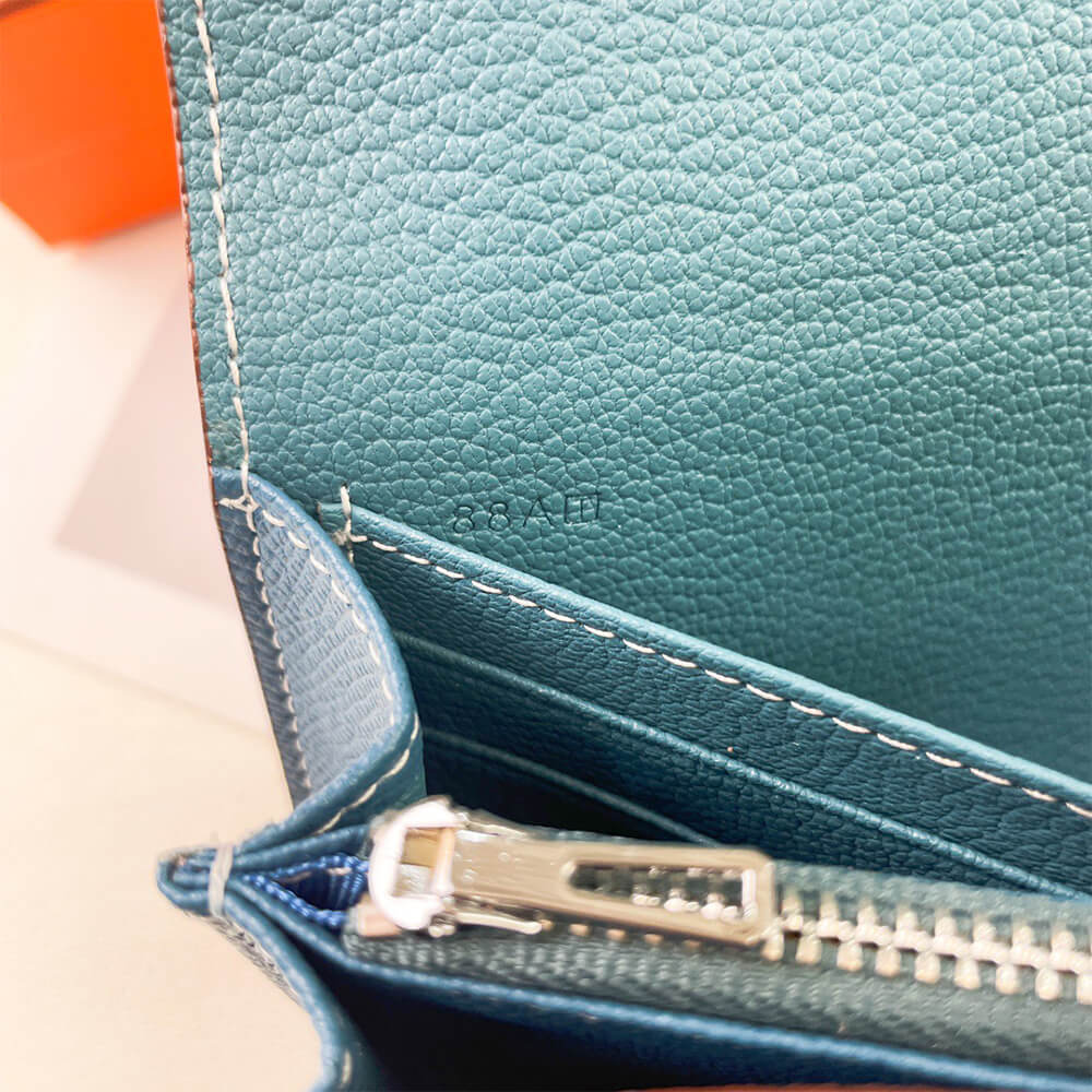 Hermes New H Passant Toutenmain Wallet – Bleu Zanzibar