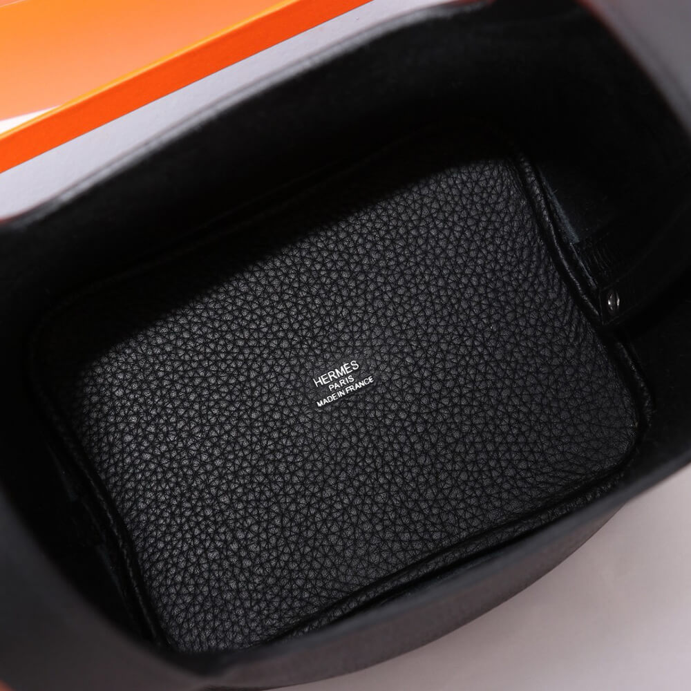 Hermes Picotin Lock 18 – Black | Silver Hardware
