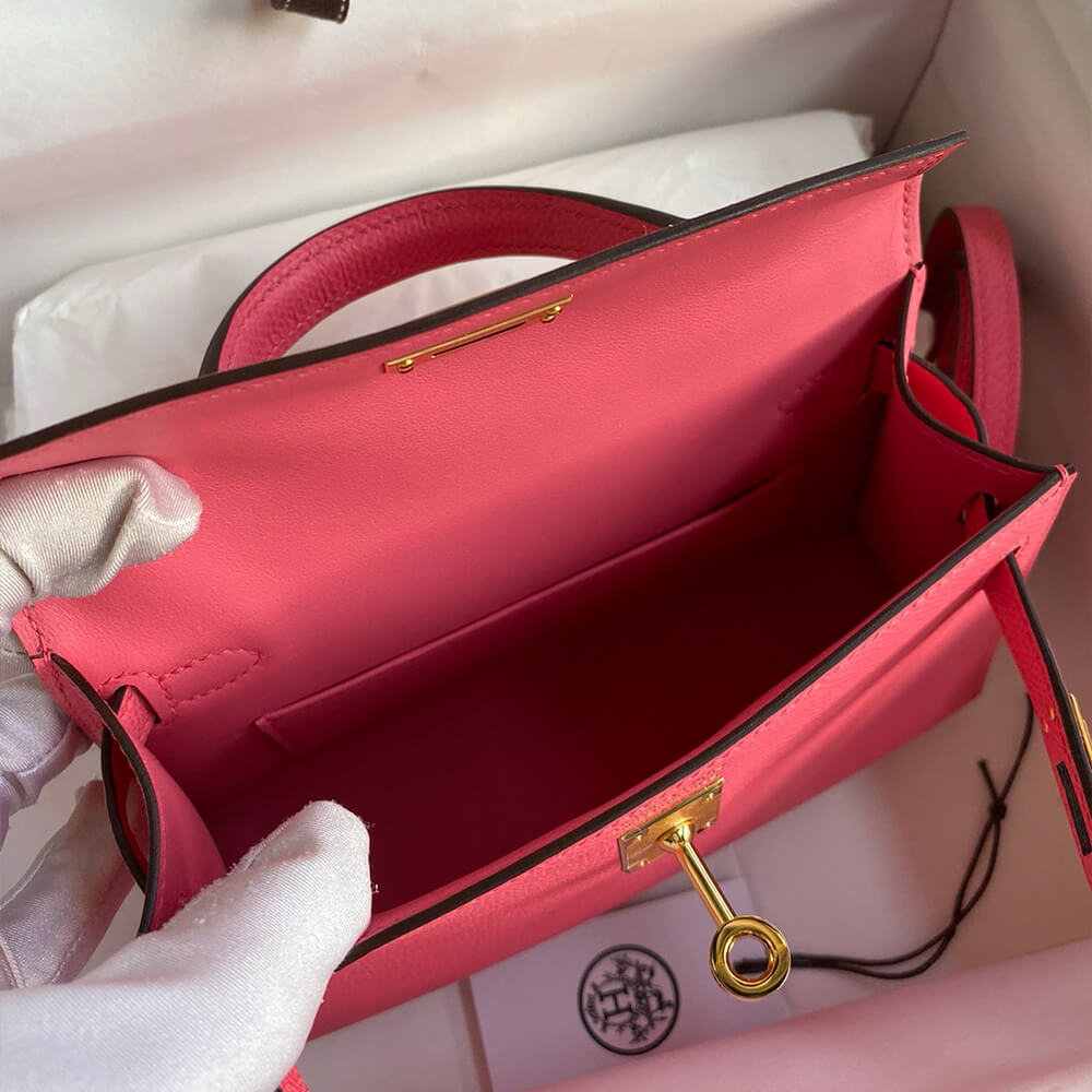 Hermes Mini Kelly II (HIGH-END GRADE) – Pink
