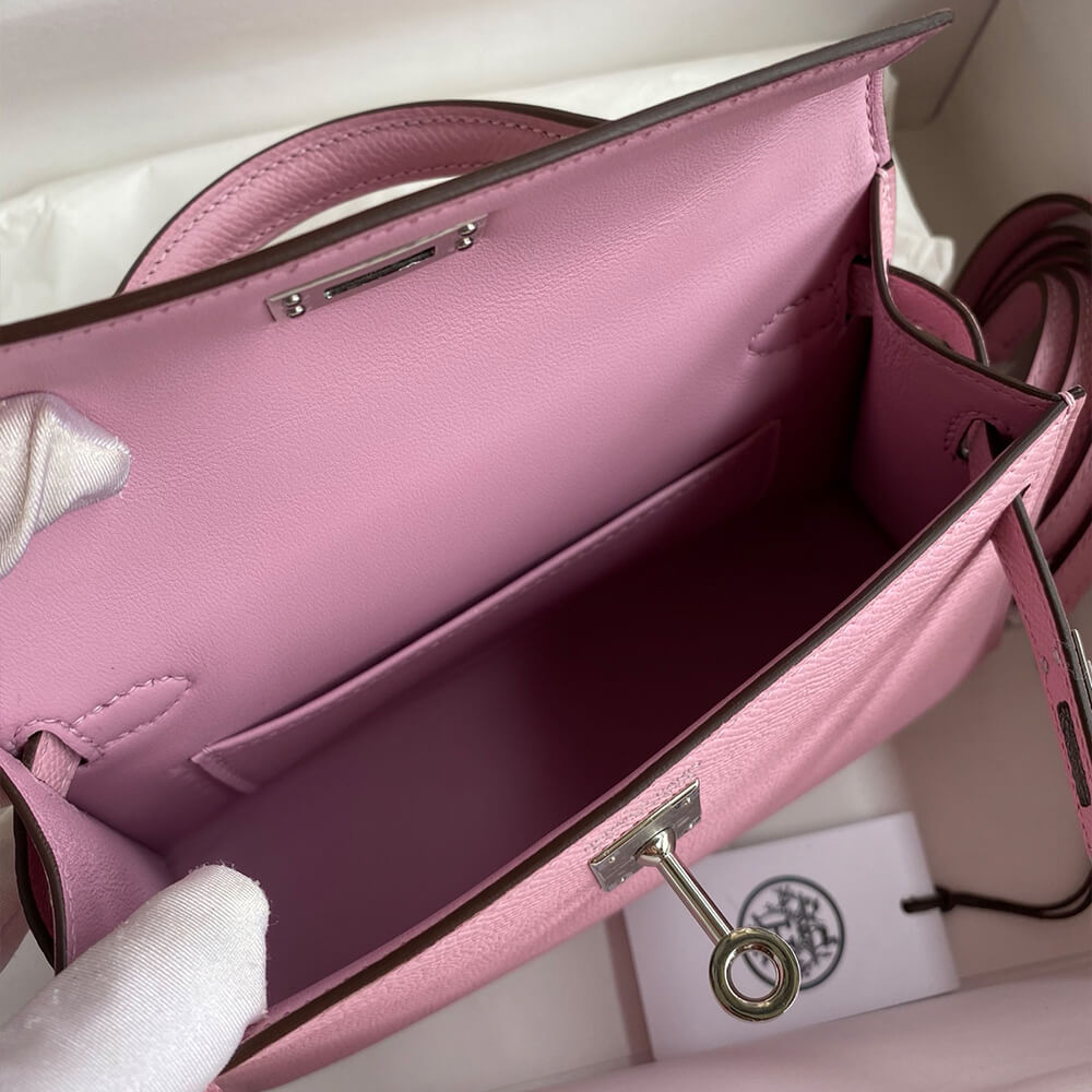 Hermes Mini Kelly II (HIGH-END GRADE) – Dark Pink