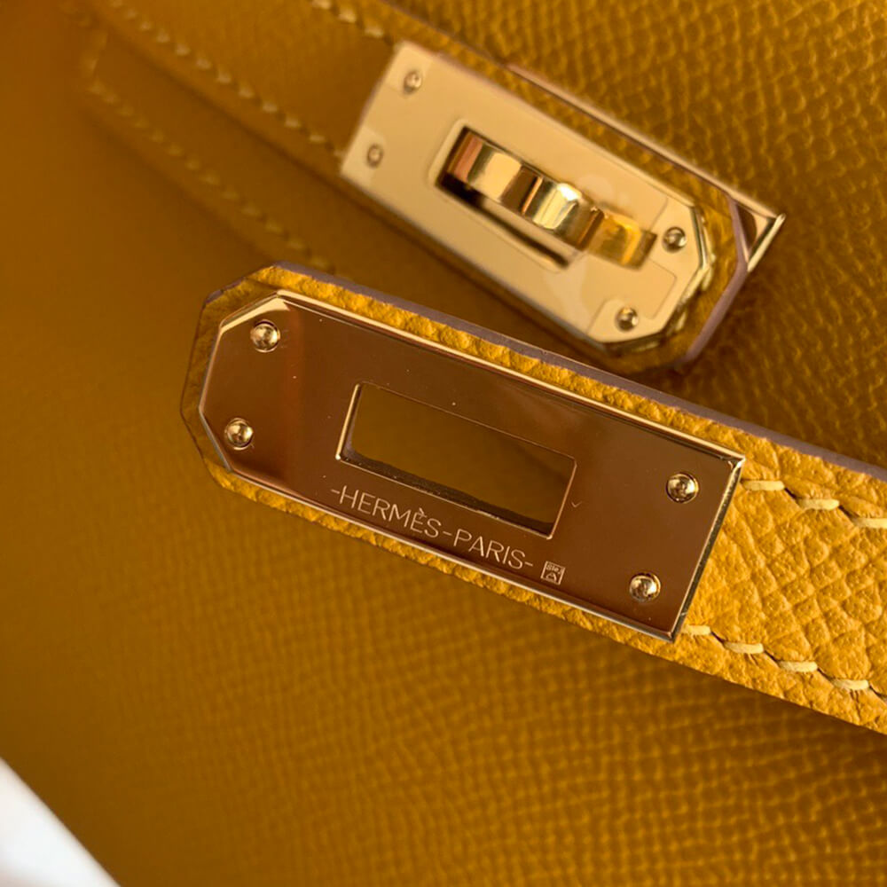 Hermes Mini Kelly II (HIGH-END GRADE) – Yellow Orange