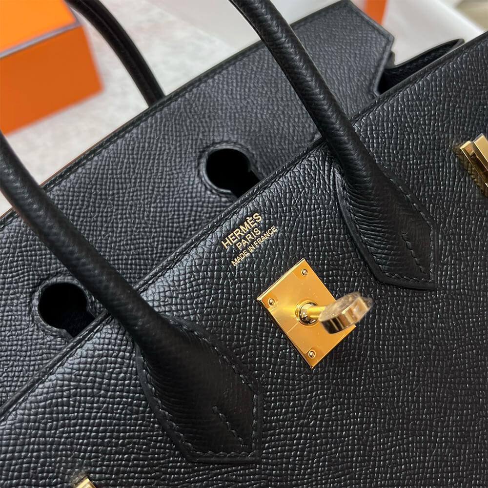 Hermes Birkin 25 Sellier – Black with Gold Hardware (Epsom Leather)
