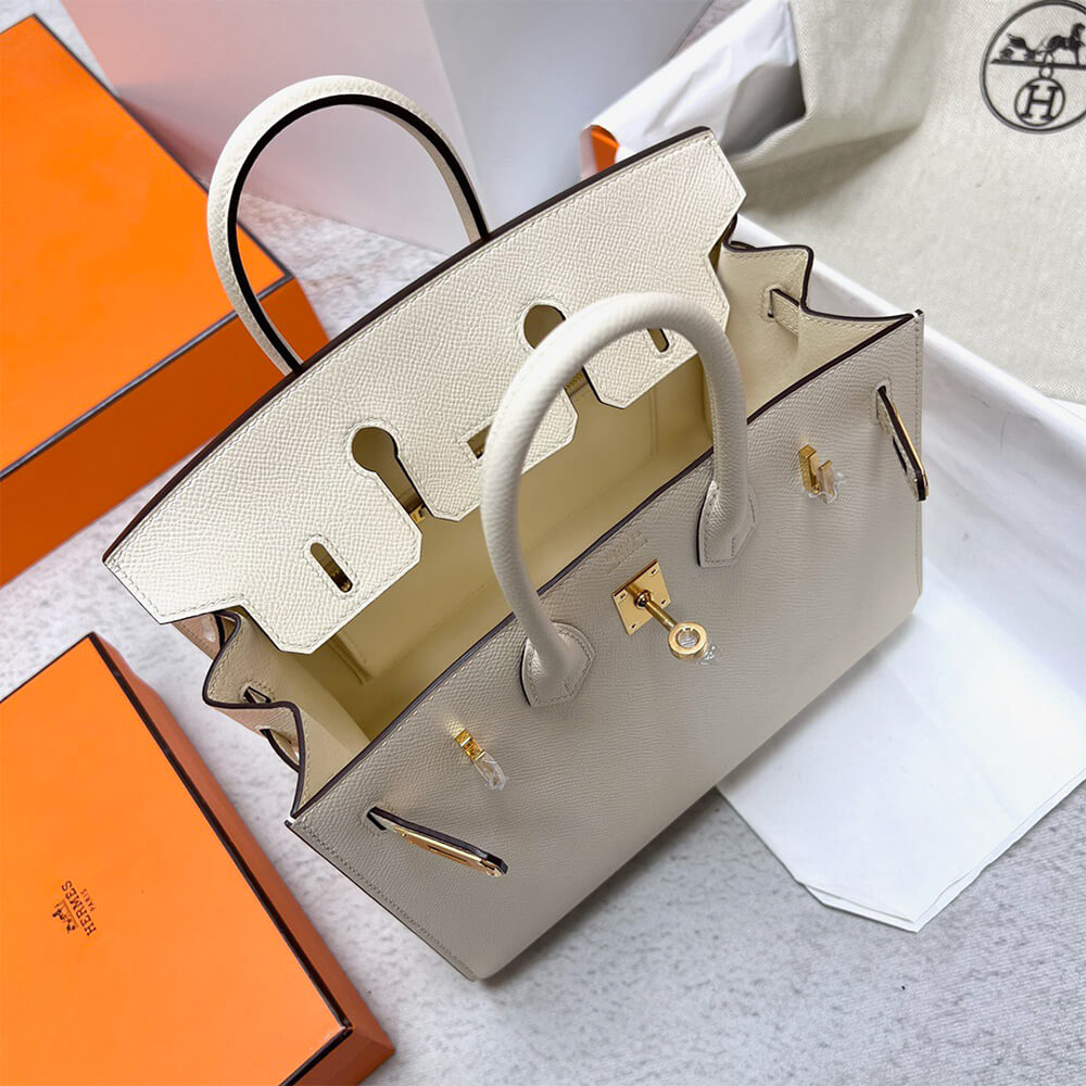 Hermes Birkin 25 Sellier – Cream with Gold Hardware (Epsom Leather)
