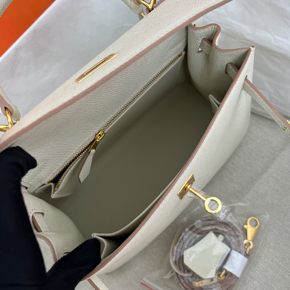 Hermes Kelly 25 (HIGH-END GRADE) – White
