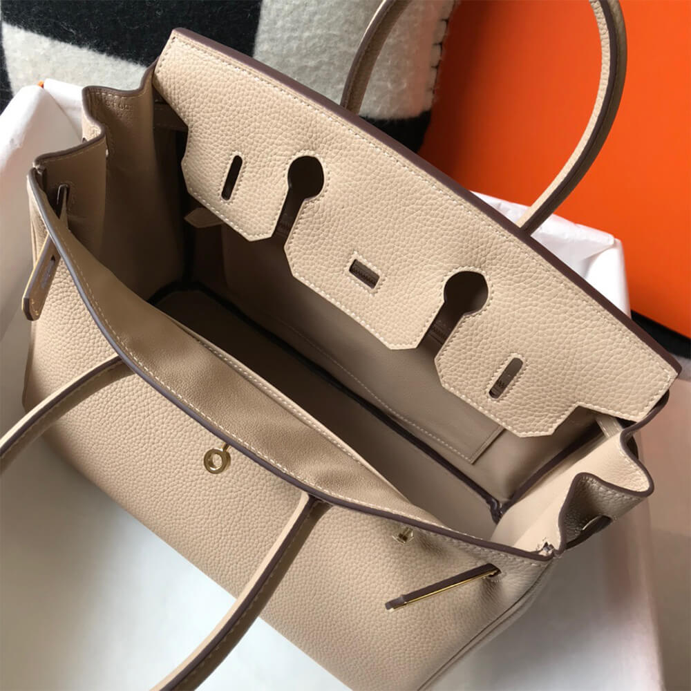 Hermes Birkin 35 – Khaki Togo Leather