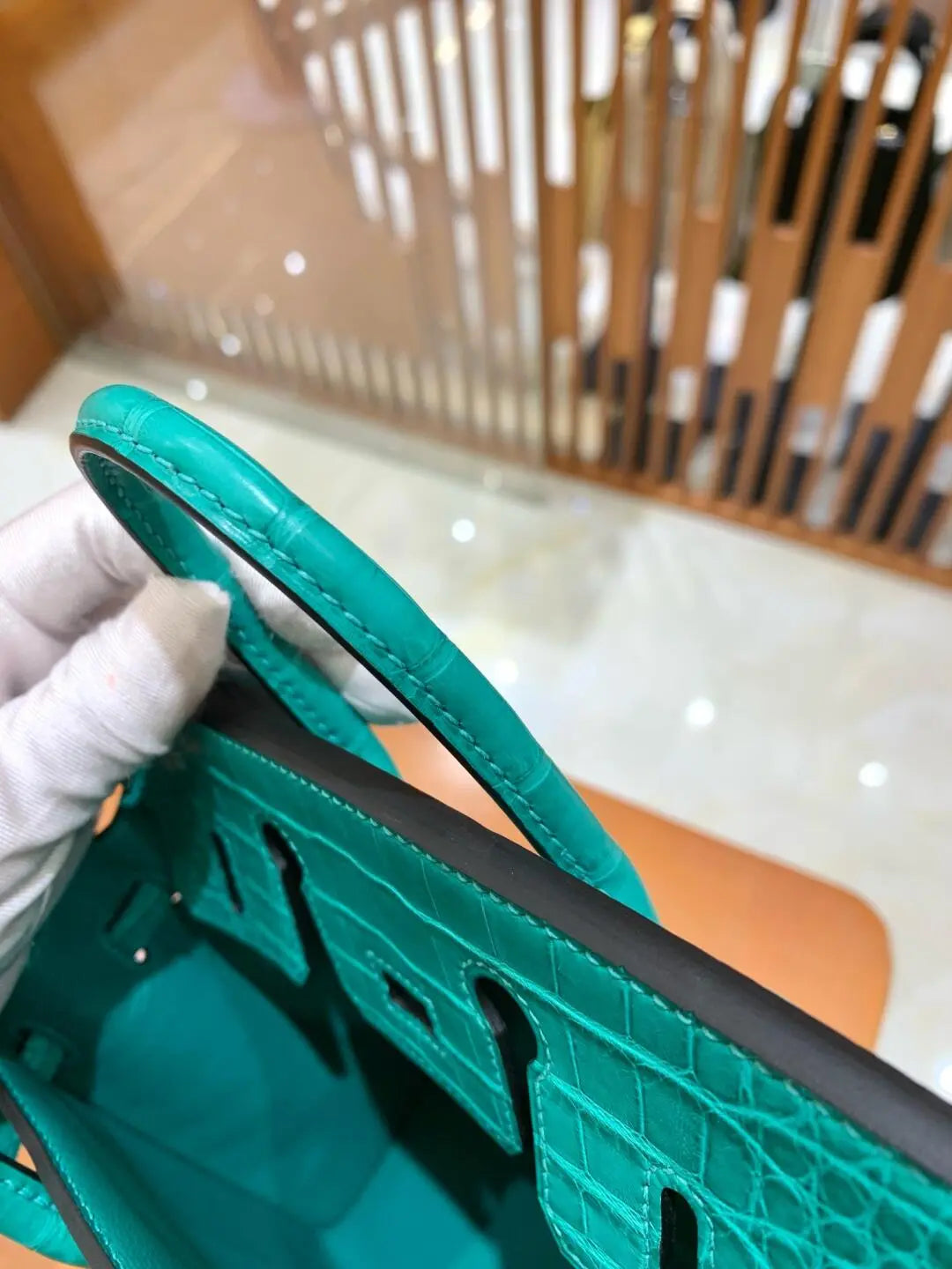 BK20 size-Handmade from American crocodile skin