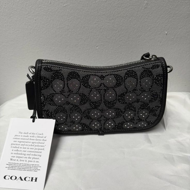 Coach crystal swinger bag