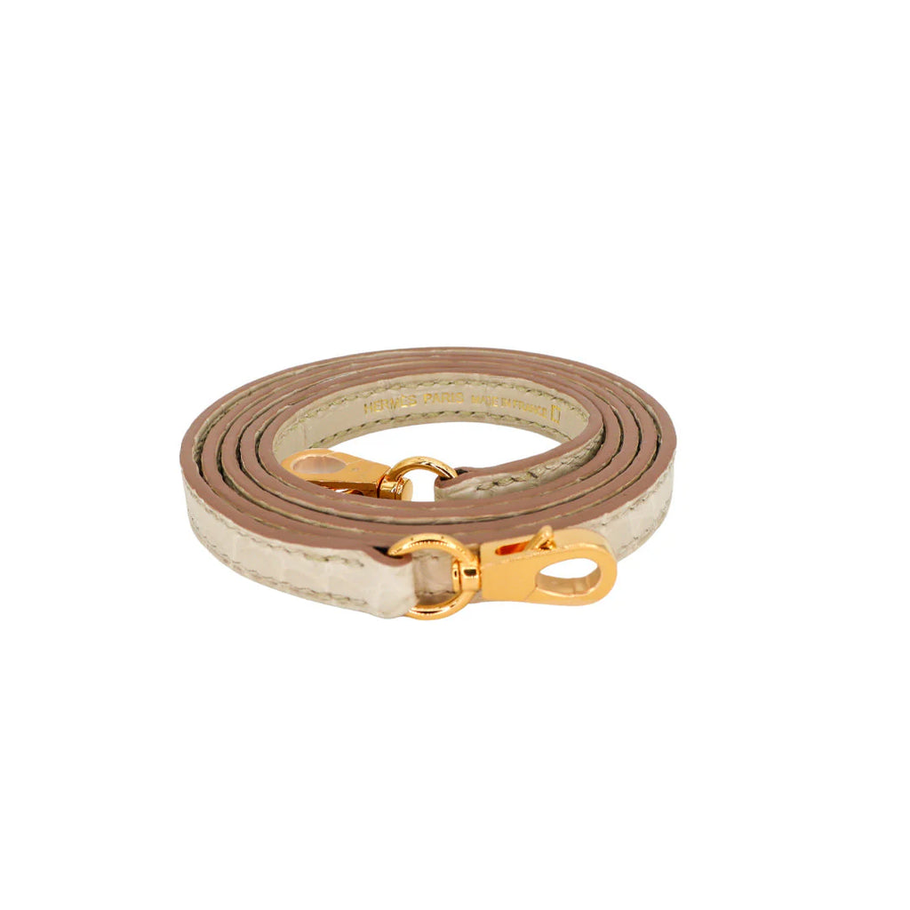 Handmade Mini Beton Matte Alligator Gold Hardware