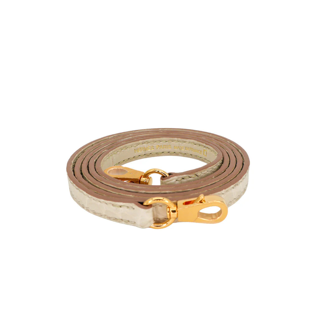 Handmade Mini Beton Matte Alligator Gold Hardware