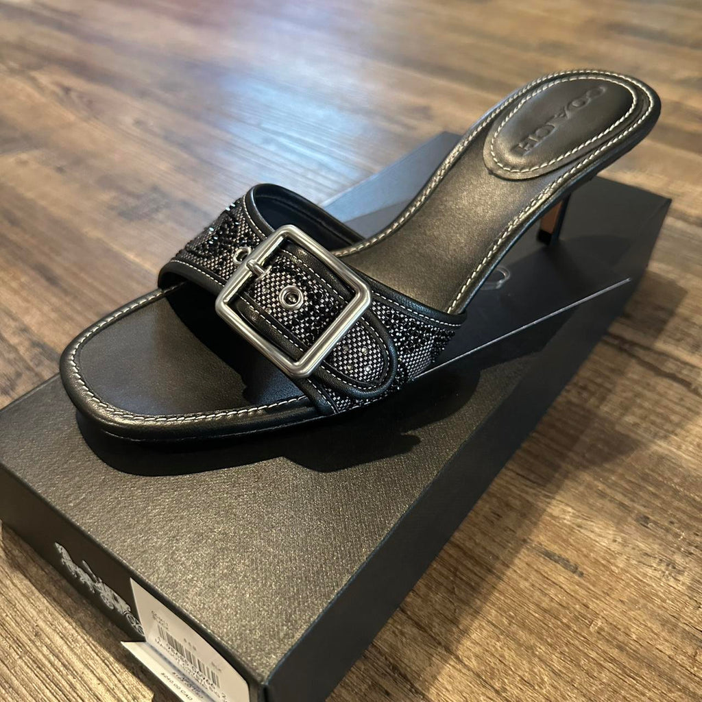 Coach Margot Sandal in Crystal Signature Jacquard