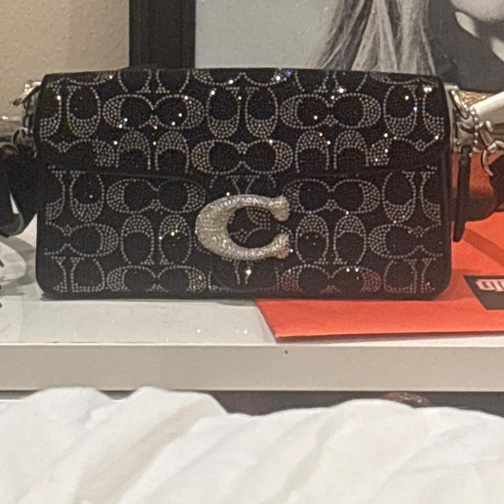 Brand new coach tabby 26 signature bedazzled beaded