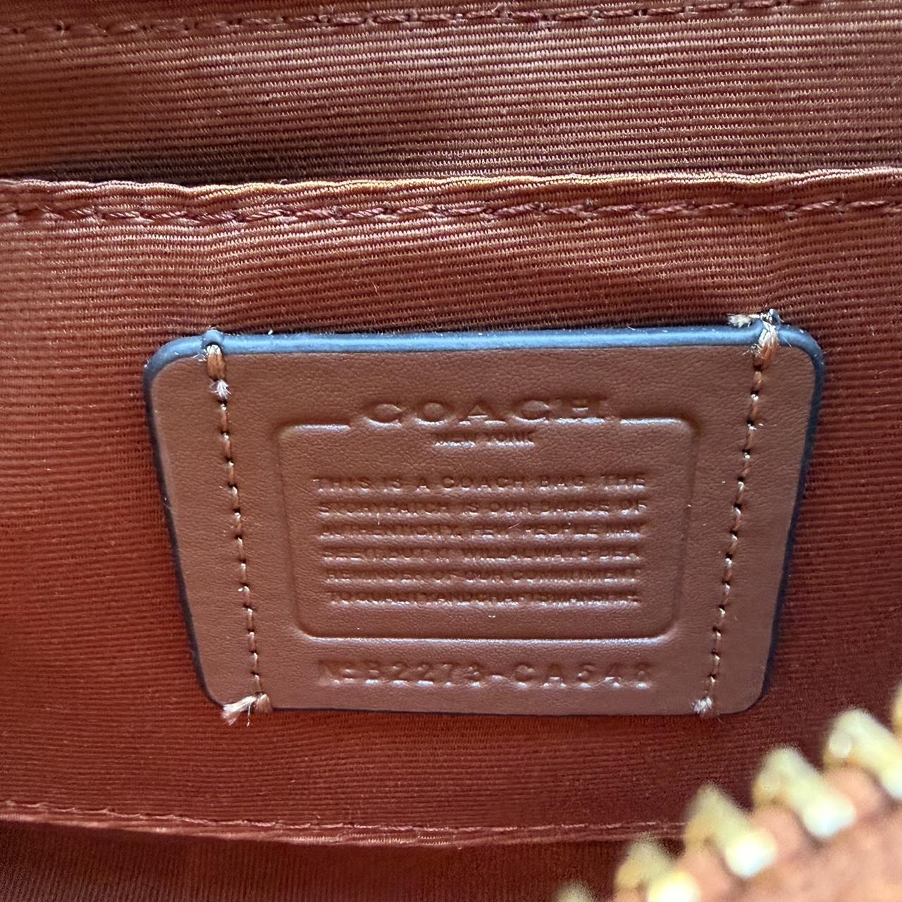 NWT Brown teri shoulder bag with gold hardware