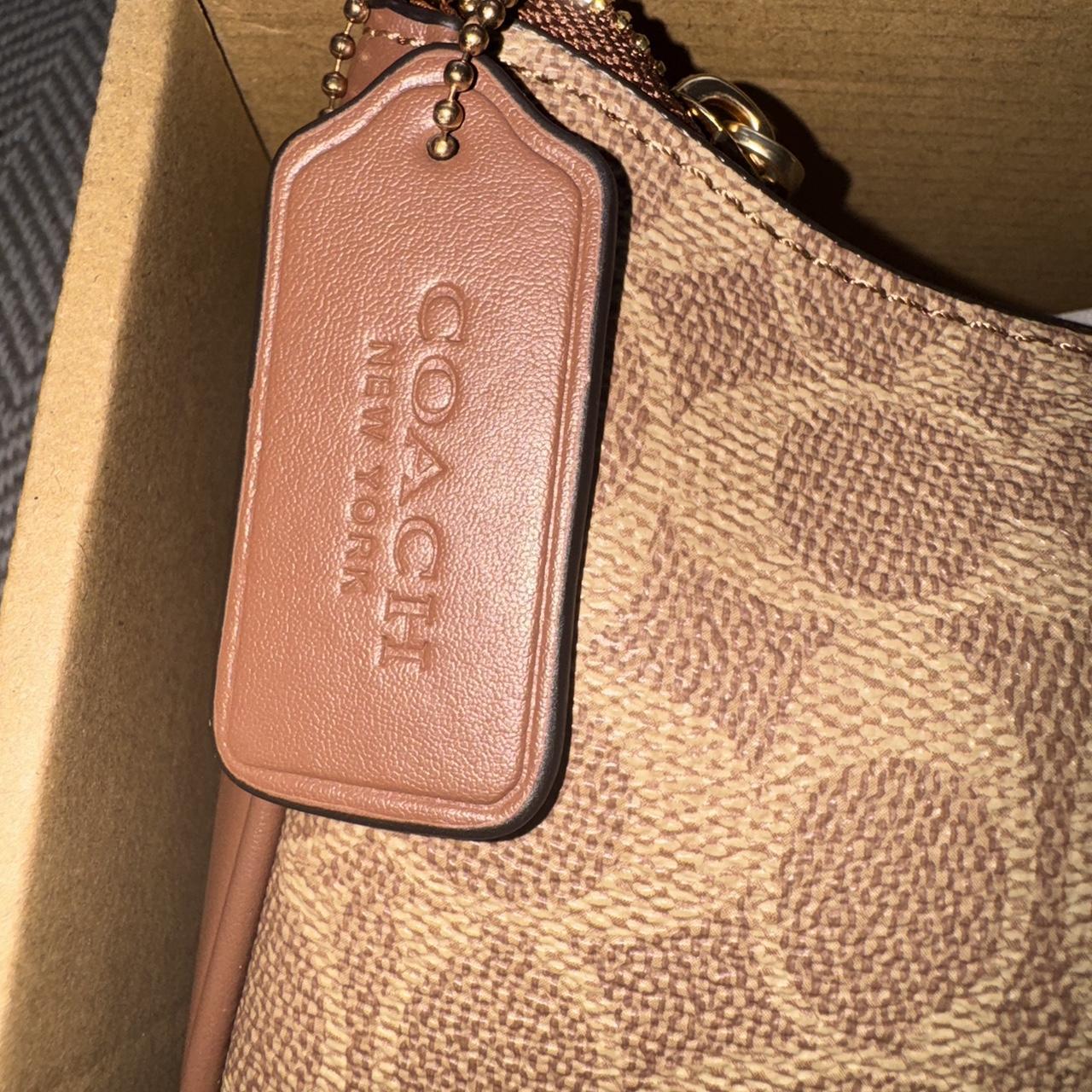 Coach Signature Canvas Soho Shoulder Bag in brown and tan