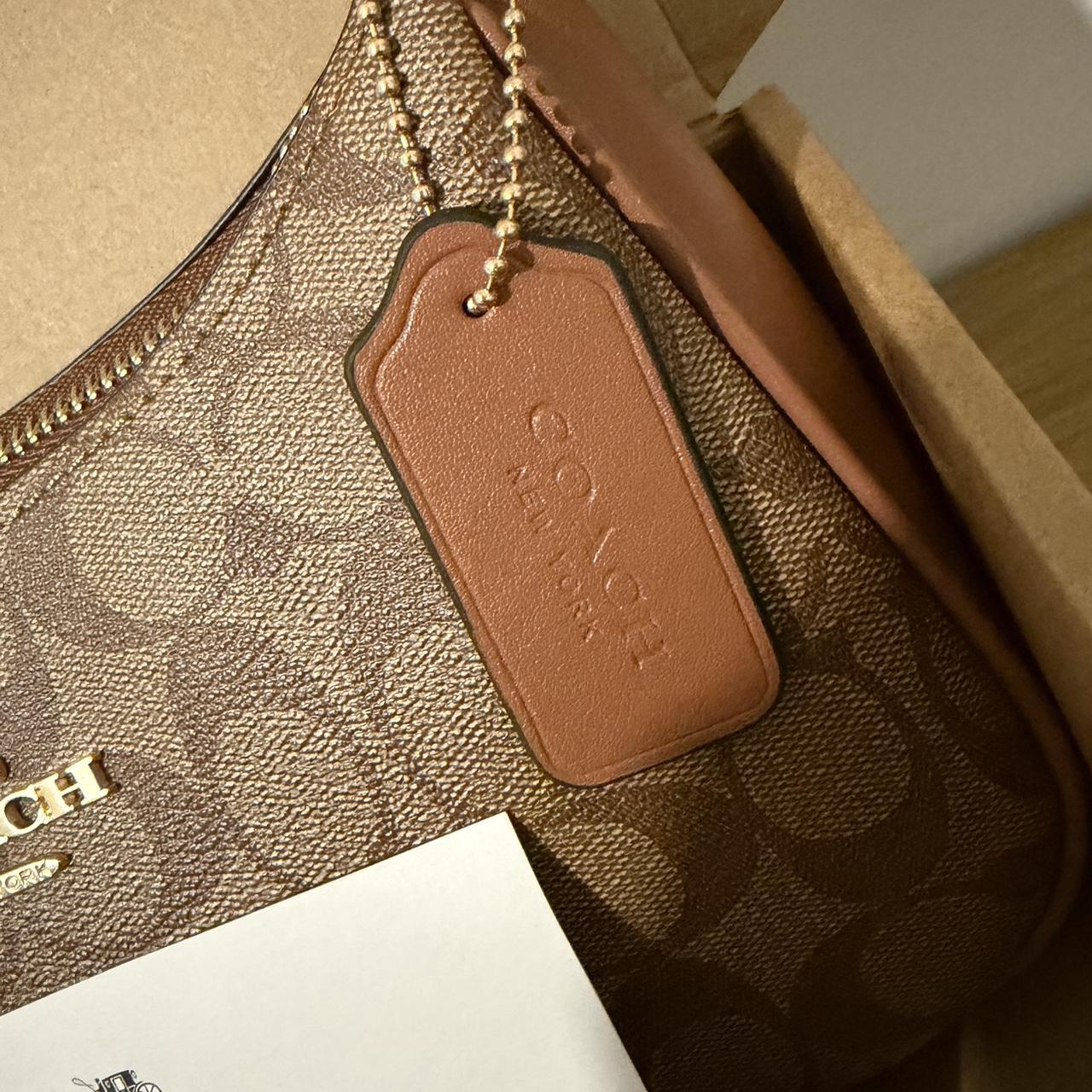 Coach teri brown shoulder bag with detachable strap