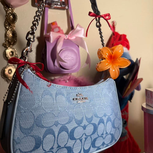 Blue Coach shoulder bag