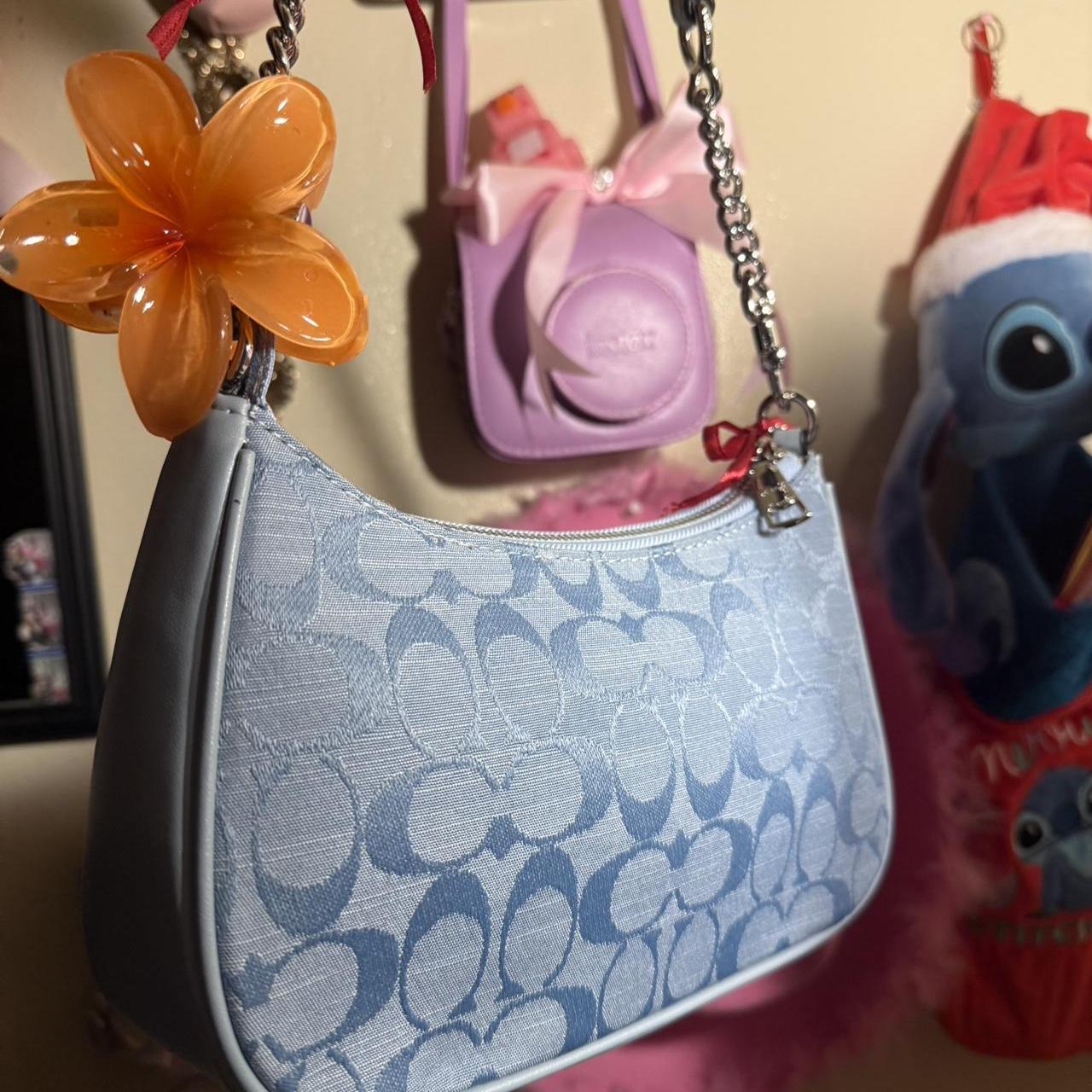 Blue Coach shoulder bag