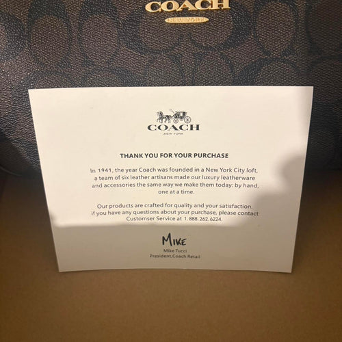 Coach Teri black and brown signature shoulder bag