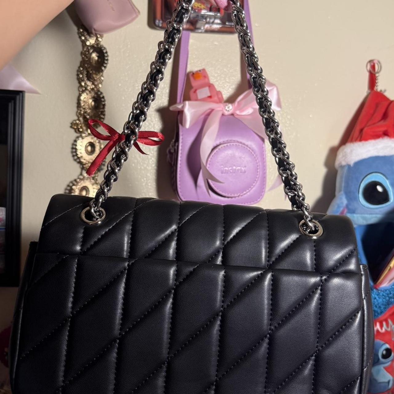 Tabby shoulder bag 26with pillow quilting logo silver