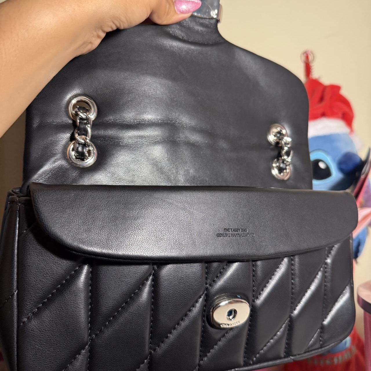 Tabby shoulder bag 26with pillow quilting logo silver