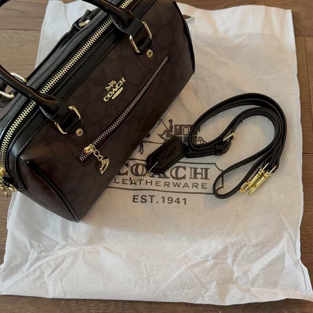 Coach Rowan Satchel Bag in Signature Canvas