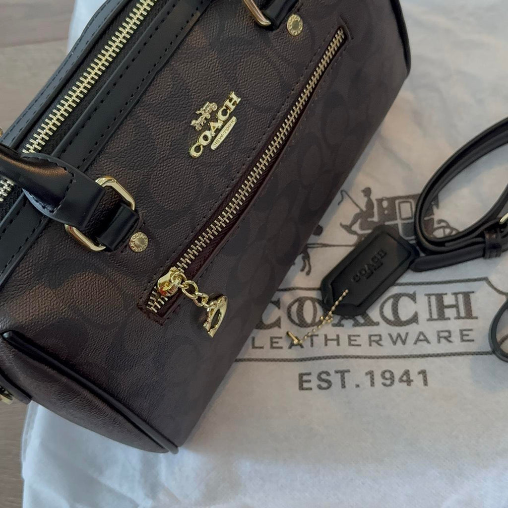 Coach Rowan Satchel Bag in Signature Canvas