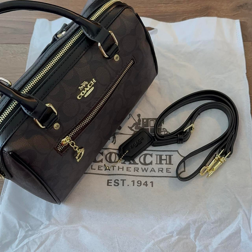 Coach Rowan Satchel Bag in Signature Canvas
