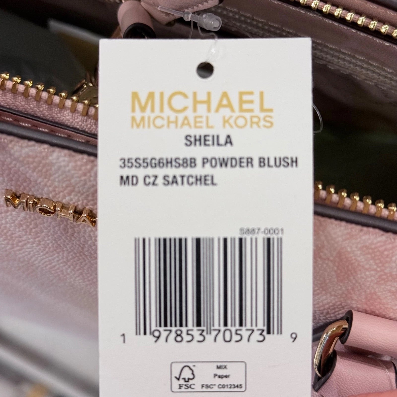 Sheila Medium Satchel Crossbody — Powder Blush