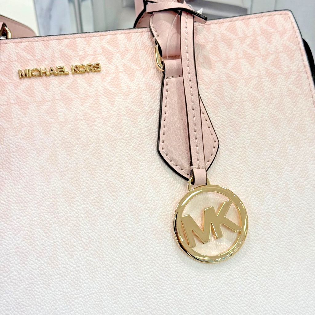Sheila Medium Satchel Crossbody — Powder Blush