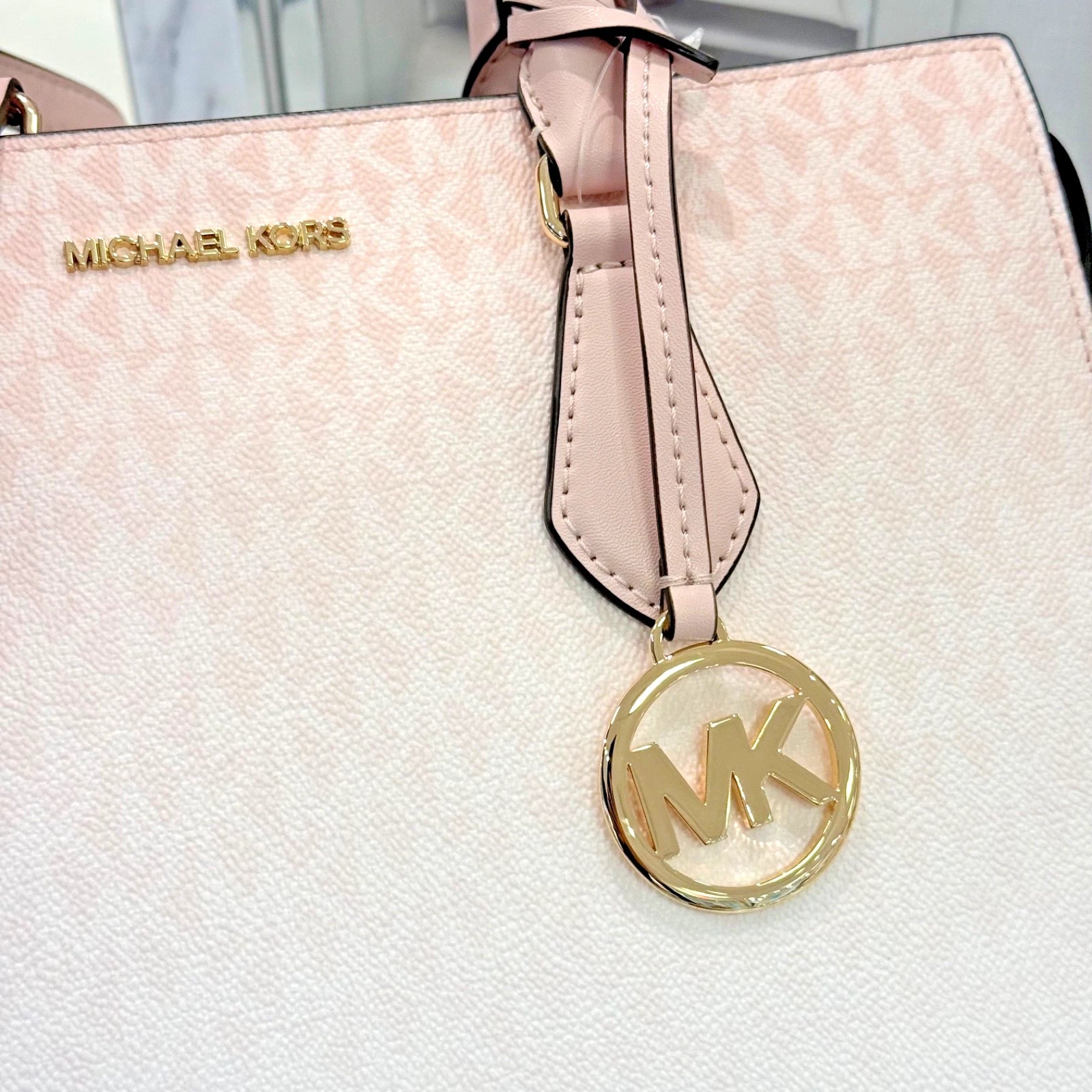 Sheila Medium Satchel Crossbody — Powder Blush