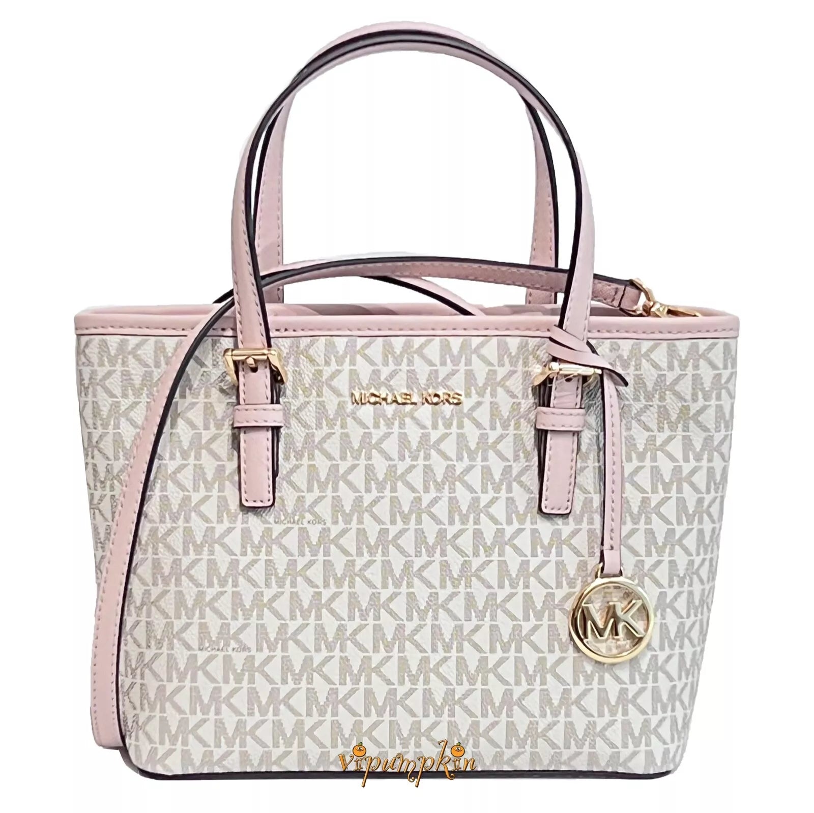 Jet Set Carryall XS Tote + Wristlet Set — Powder Blush