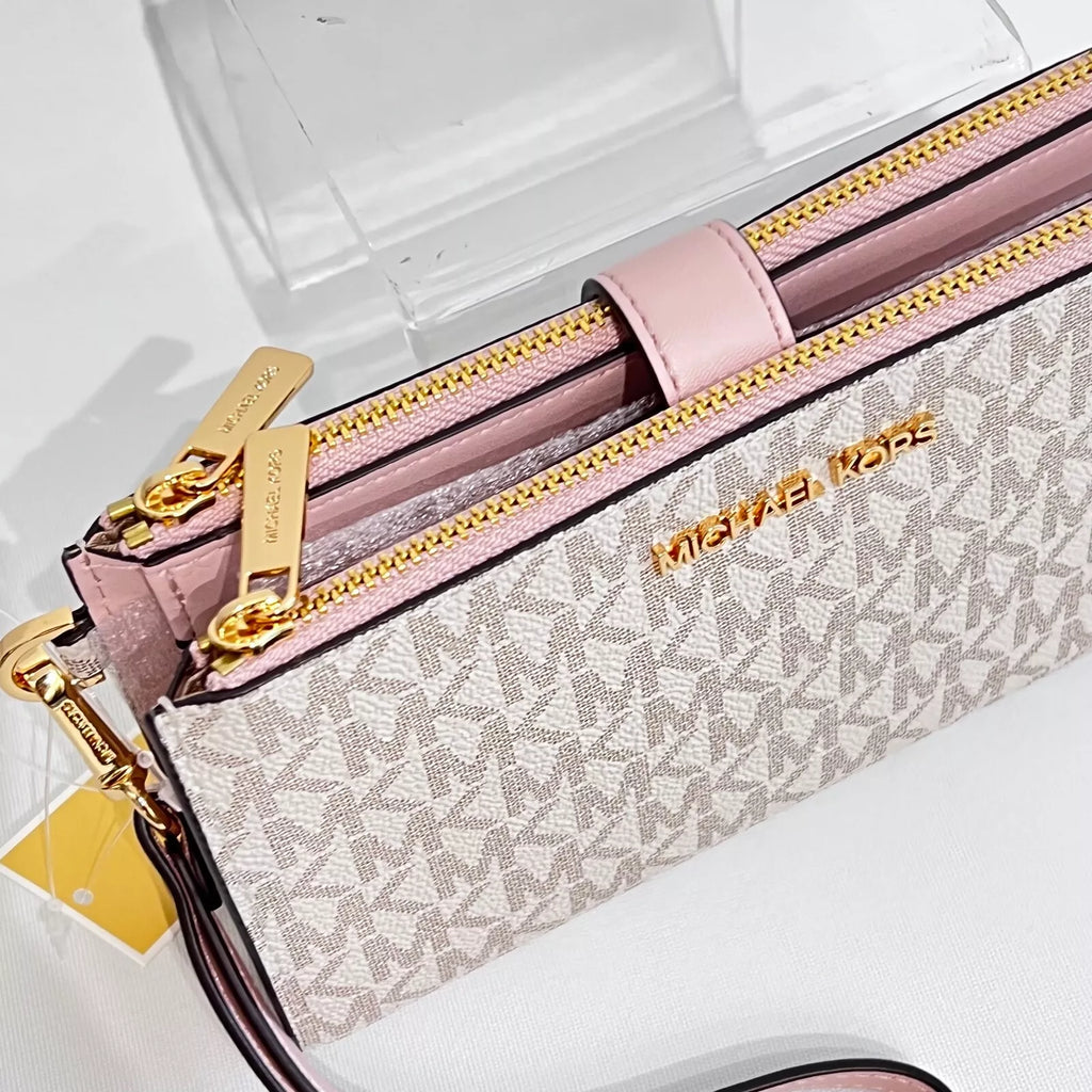 Jet Set Carryall XS Tote + Wristlet Set — Powder Blush